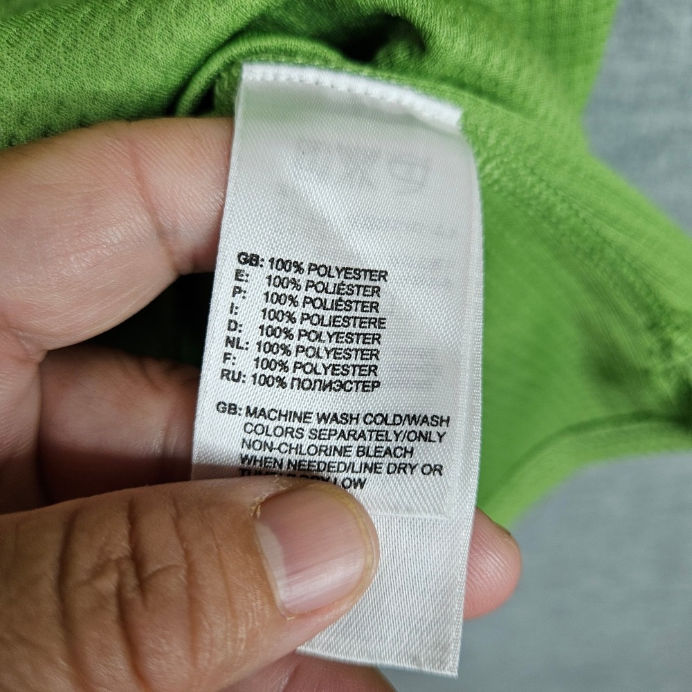 The North Face Womens Green VaporWick 1/4 Zip Outdoor workout Gym Top Sz L - Picture 6 of 9